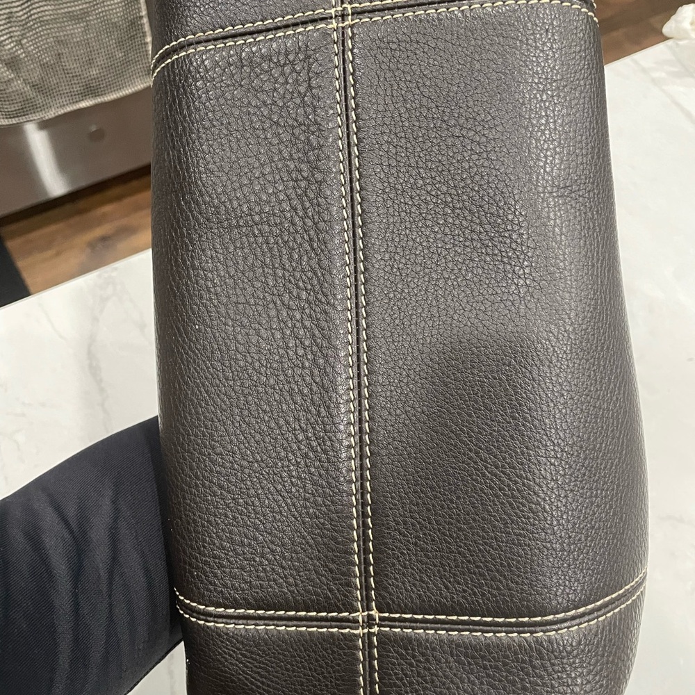 Vintage Dooney & Bourke Brown Leather Shoulder Bag - Picture 3 of 7